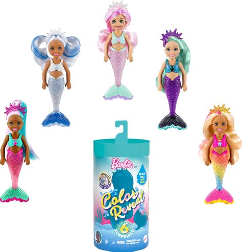 barbie doll mermaid|barbie chelsea color reveal mermaid.